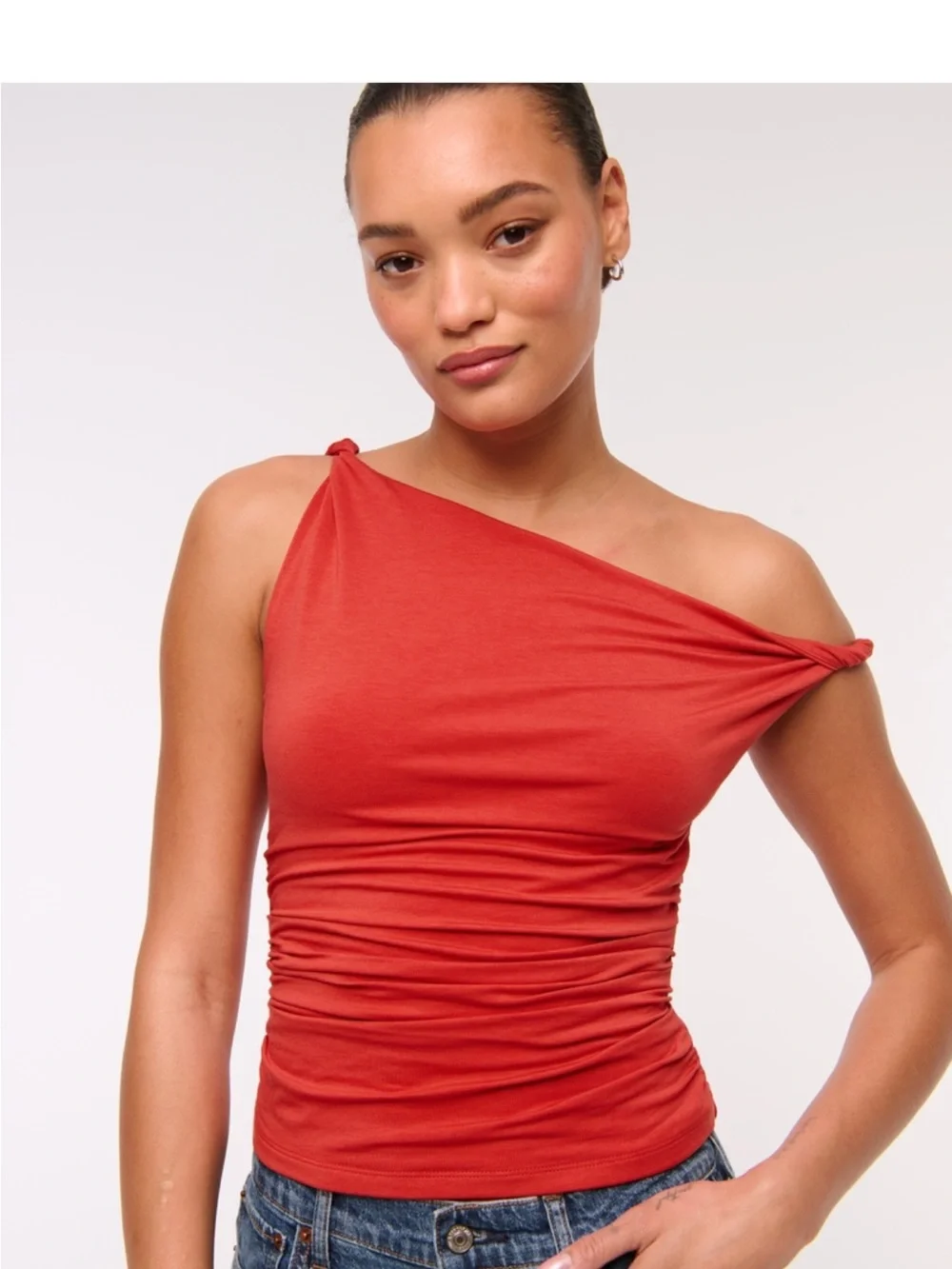 Abercrombie Women's Asymmetrical Twist Top - M
